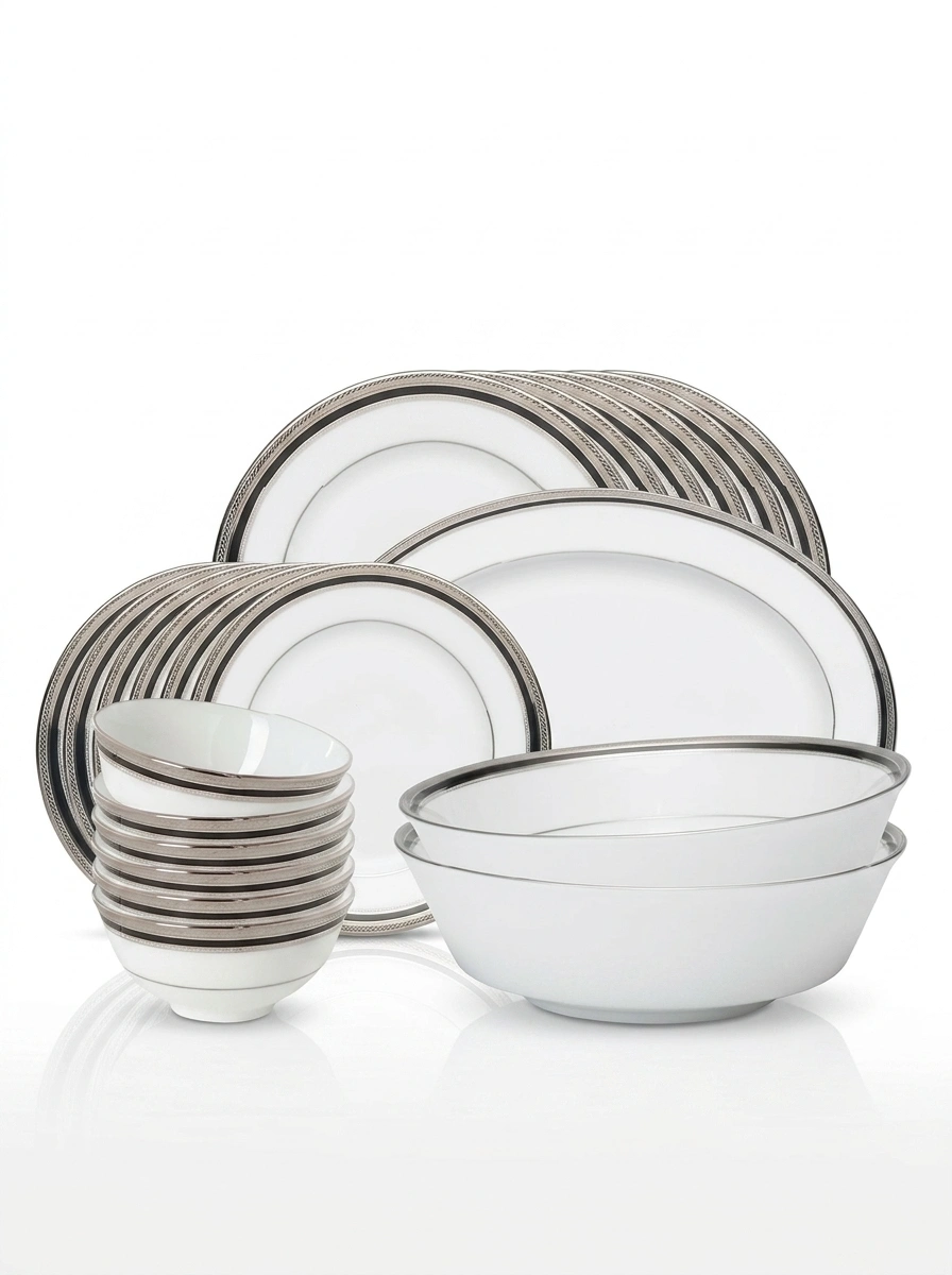 Regent Platinum Dinner Set 61 Pc