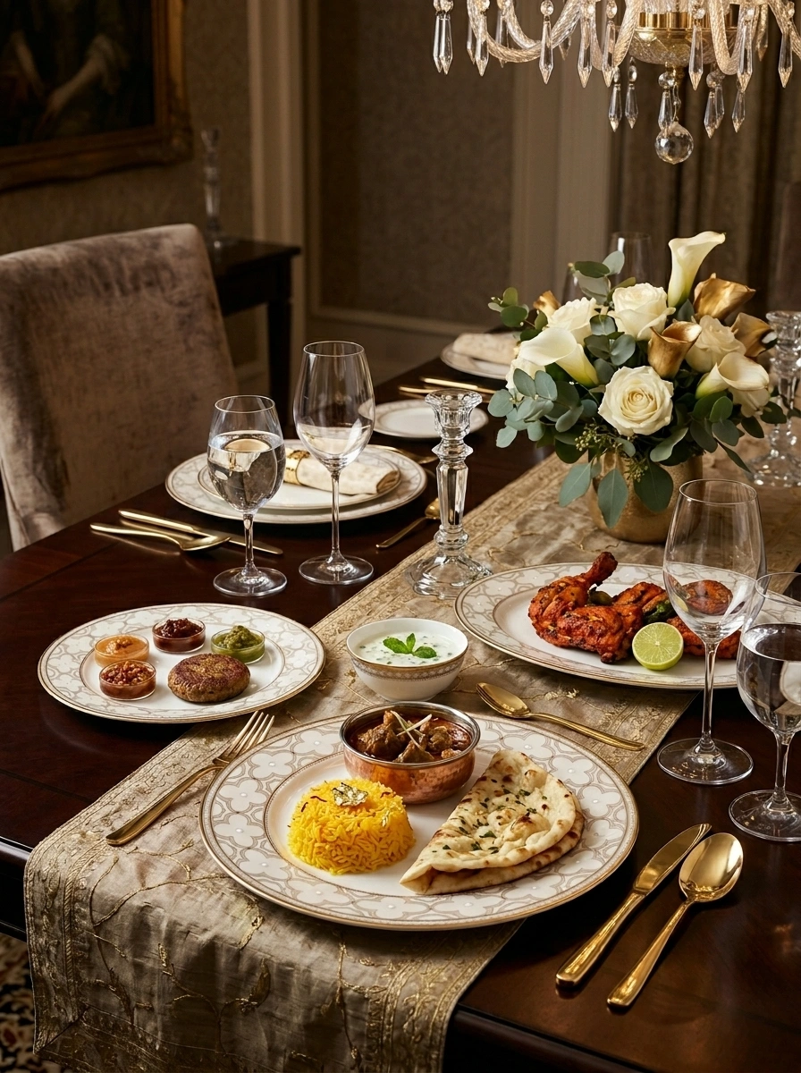 Trefolio Gold Dinner Set 21 Pcs