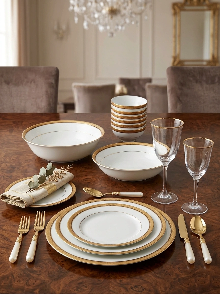 Regent Gold Dinner Set 21 Pc