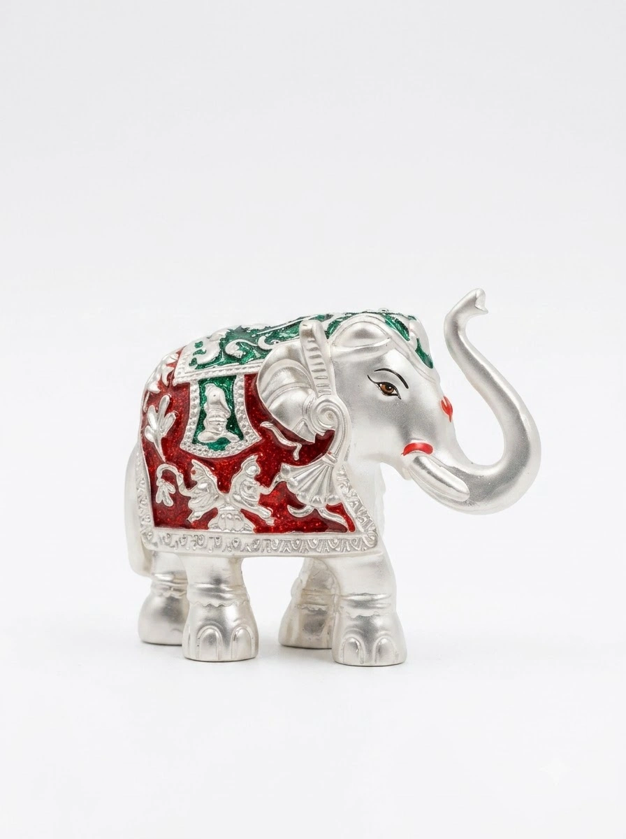 Elephant Multicolor - (Green & Red) Small