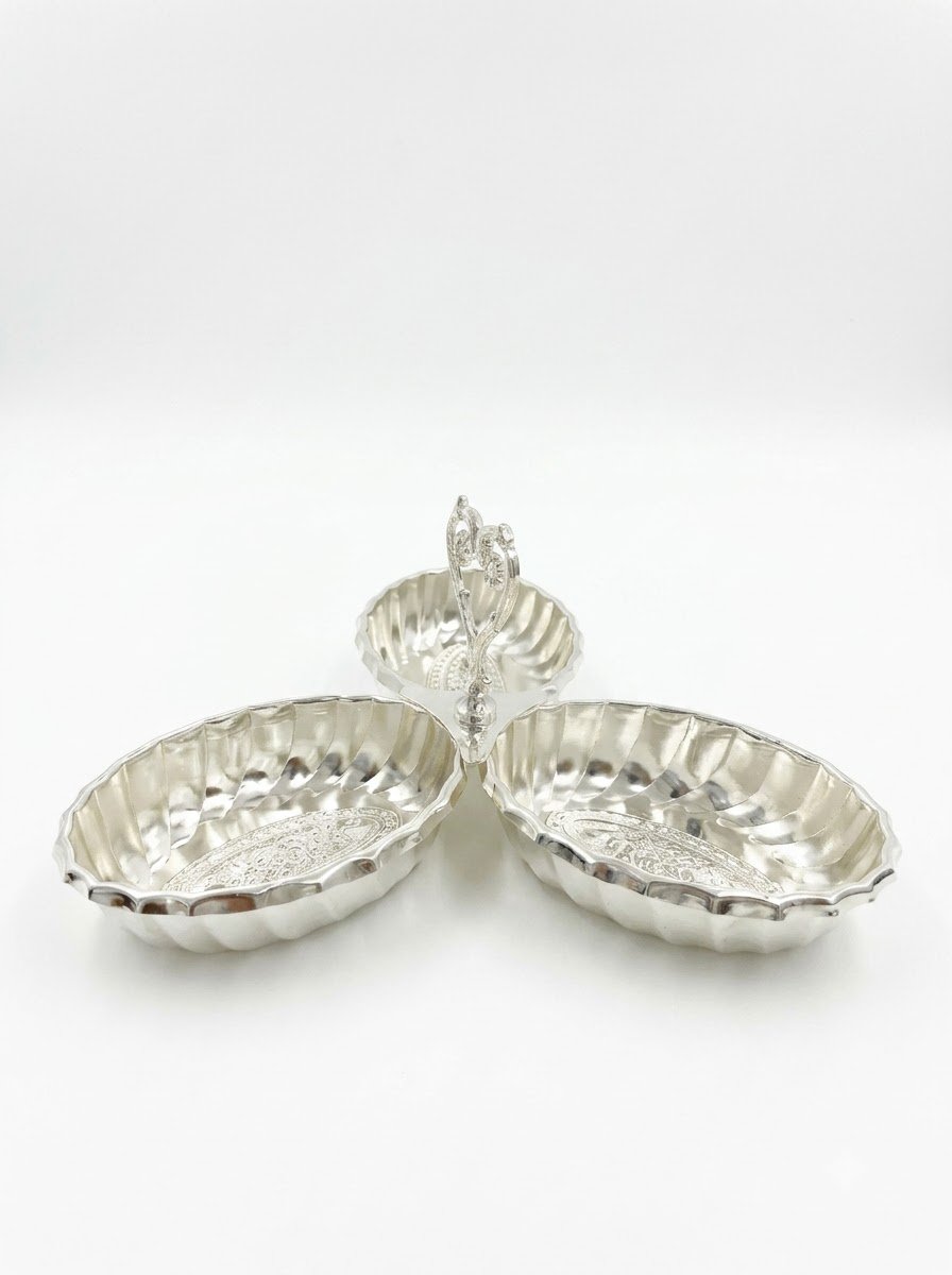 Oval Bowl Set of 3 with Handle