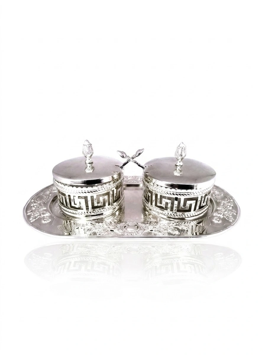 Tray with Two Sugar Pots