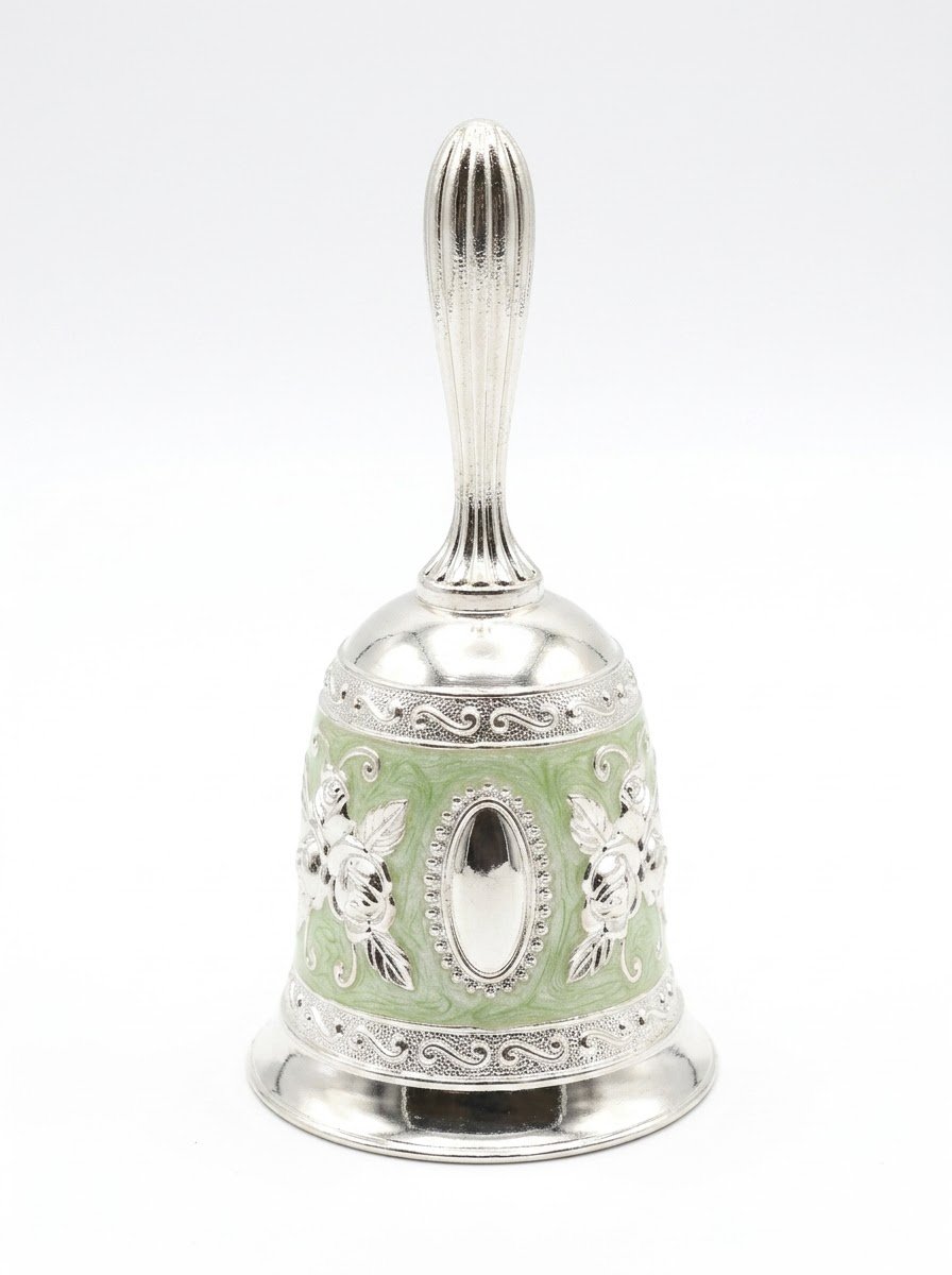 Rose Bell- Green Enamel