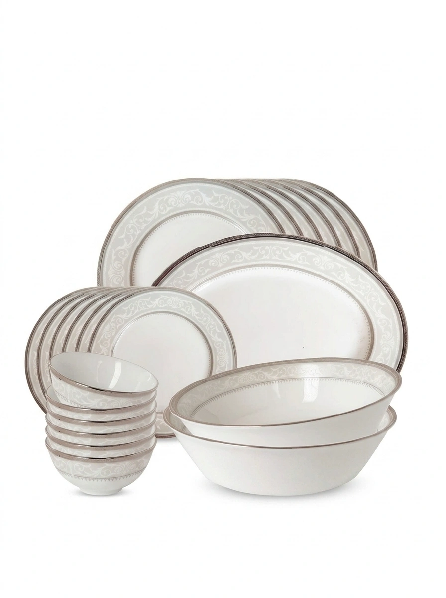 Glendoland Platinum Dinner Set 61 Pc