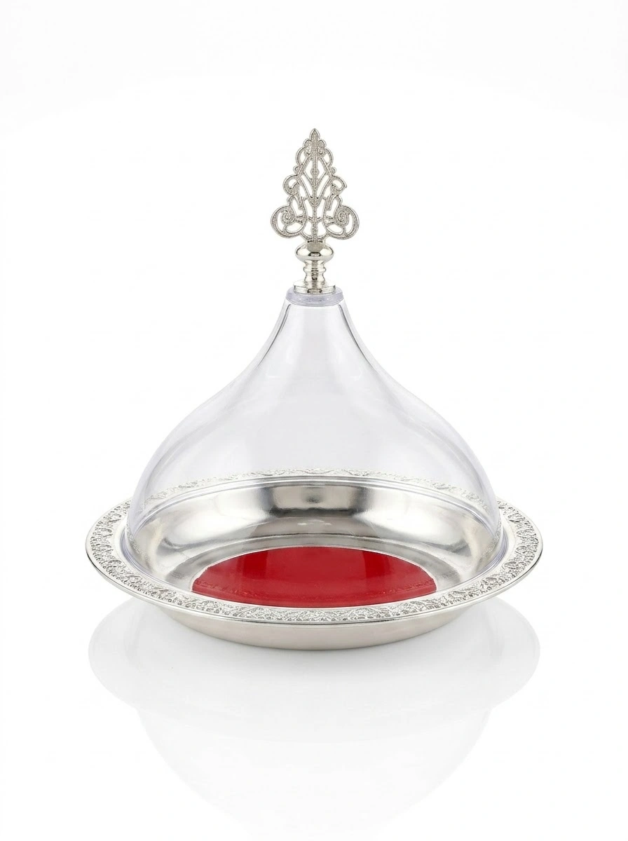Moroccan Tray with Clear Dome