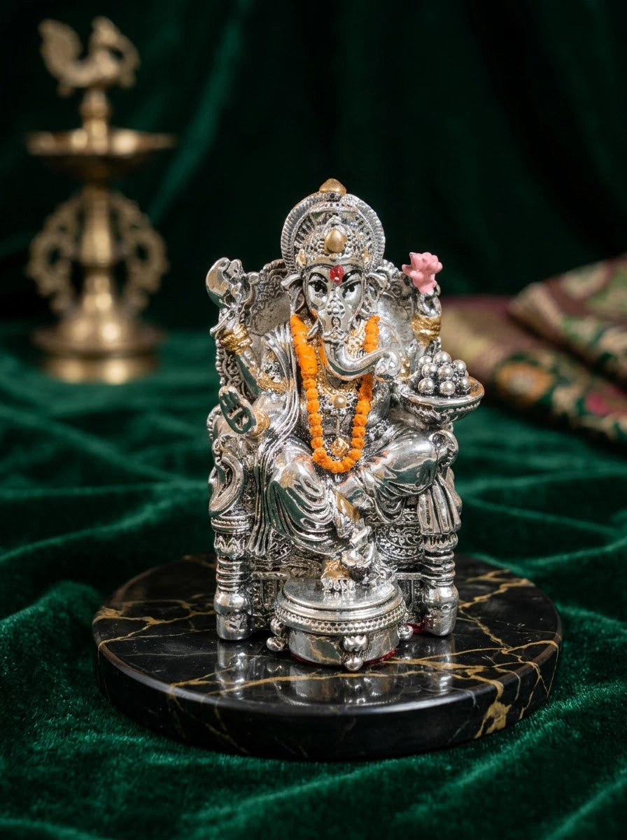 Singhasan Ganesha Small