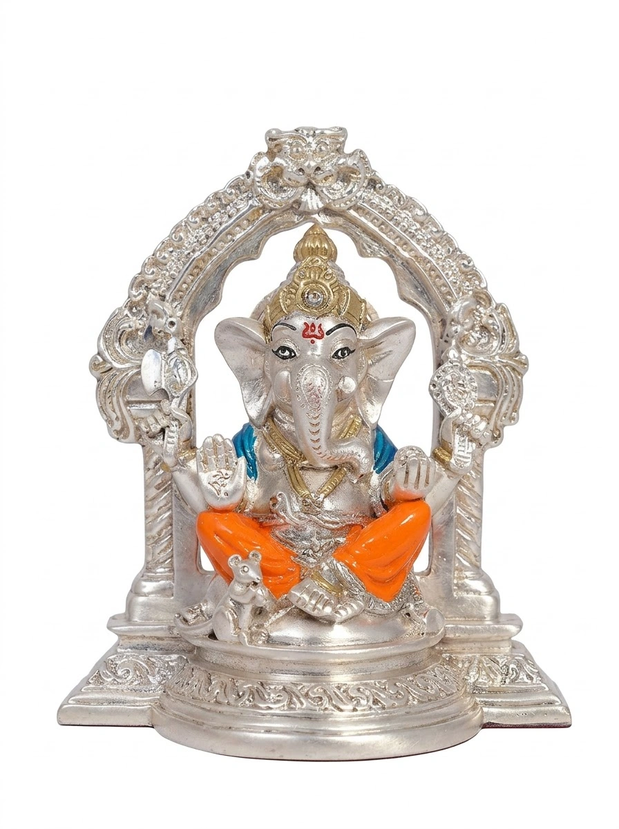 Coloured Ganesh Ji with Arch