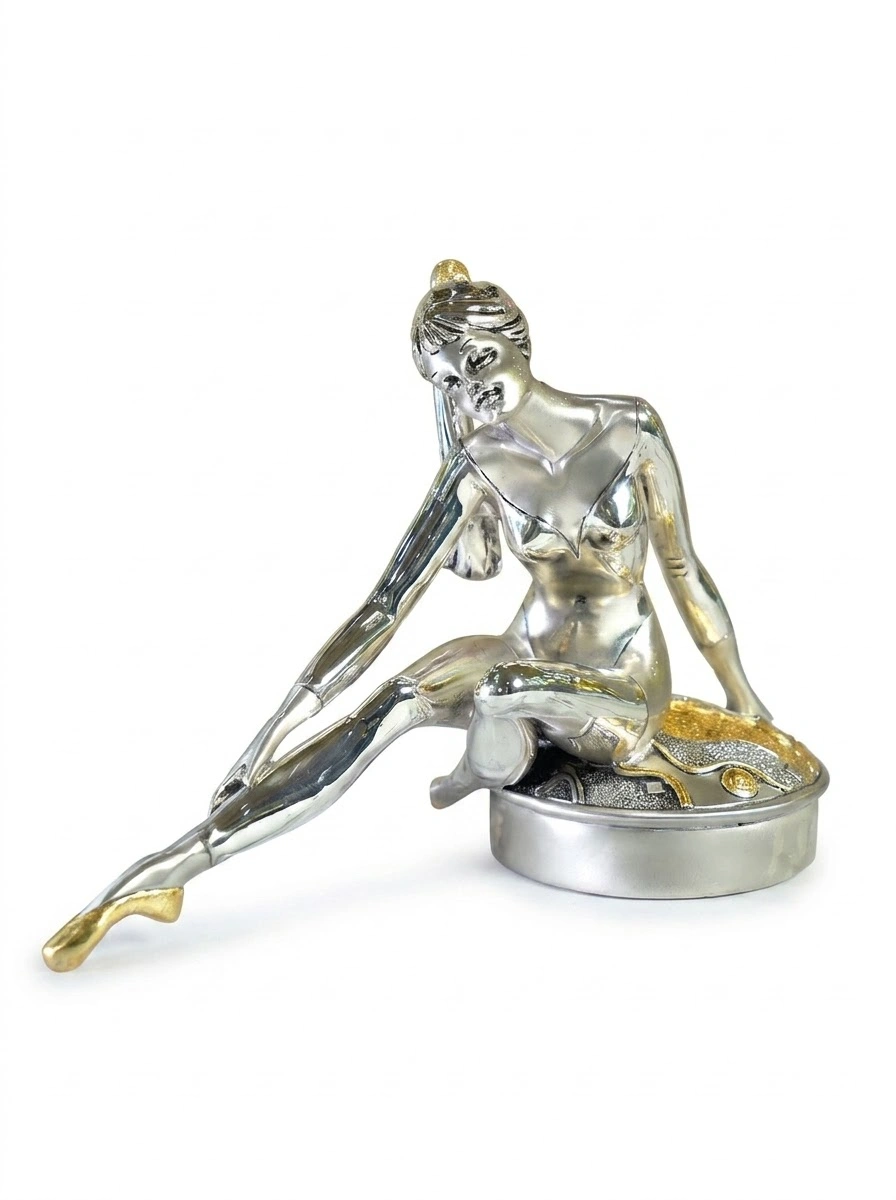 Sitting Lady on Round Base