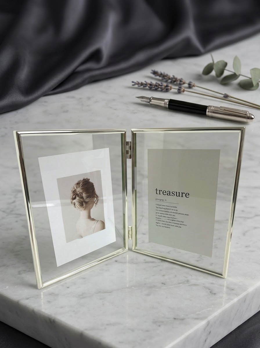 Double Crystal Photo Frame Small