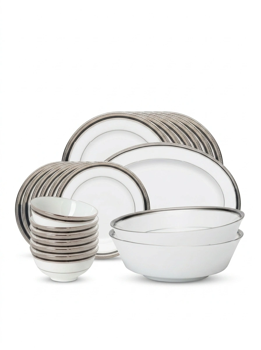 Austin Platinum Dinner Set 61 Pc