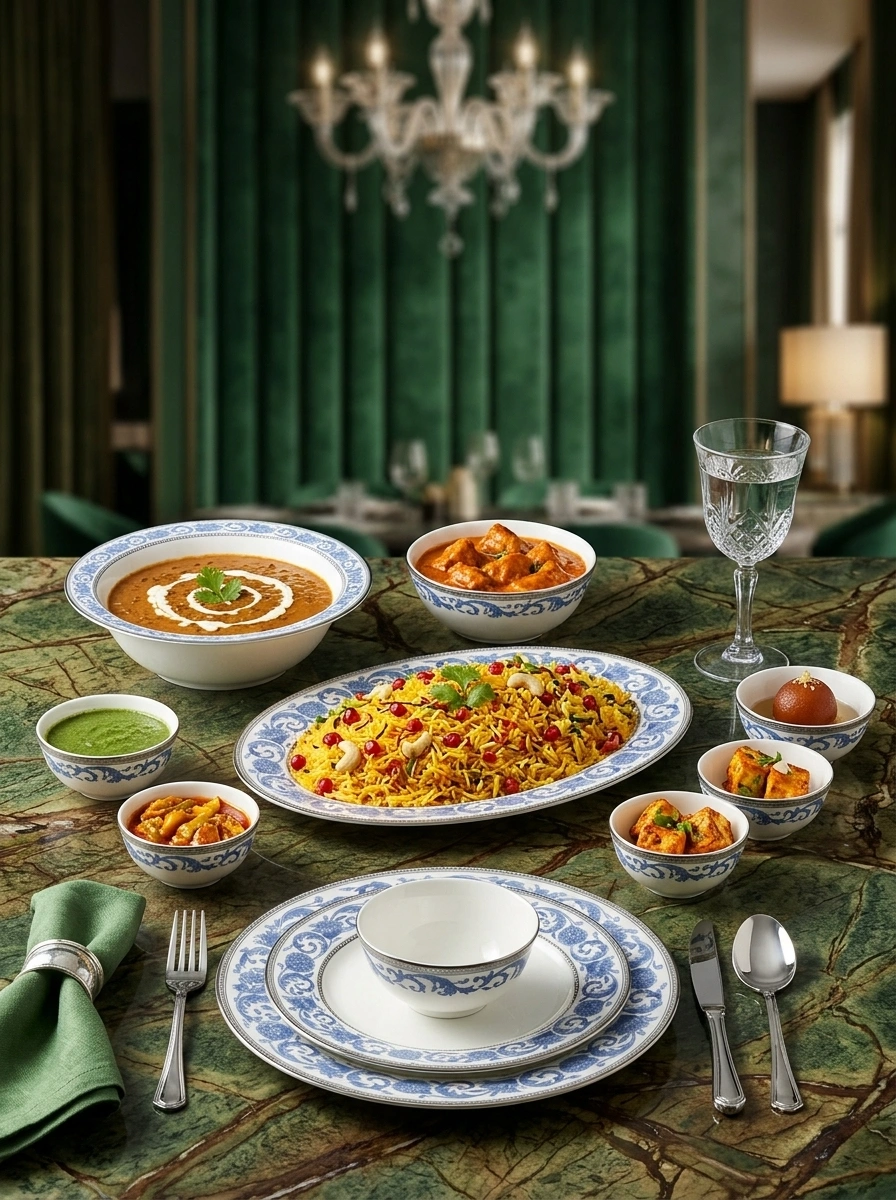 Sonnet In Blue Dinner Set 21 Pcs