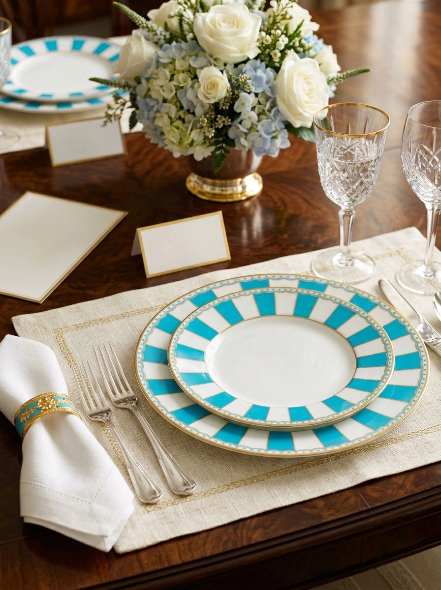 Light Blue Round Plate