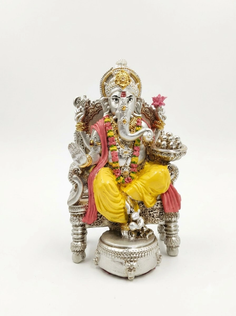 Singhasan Ganesha 5"