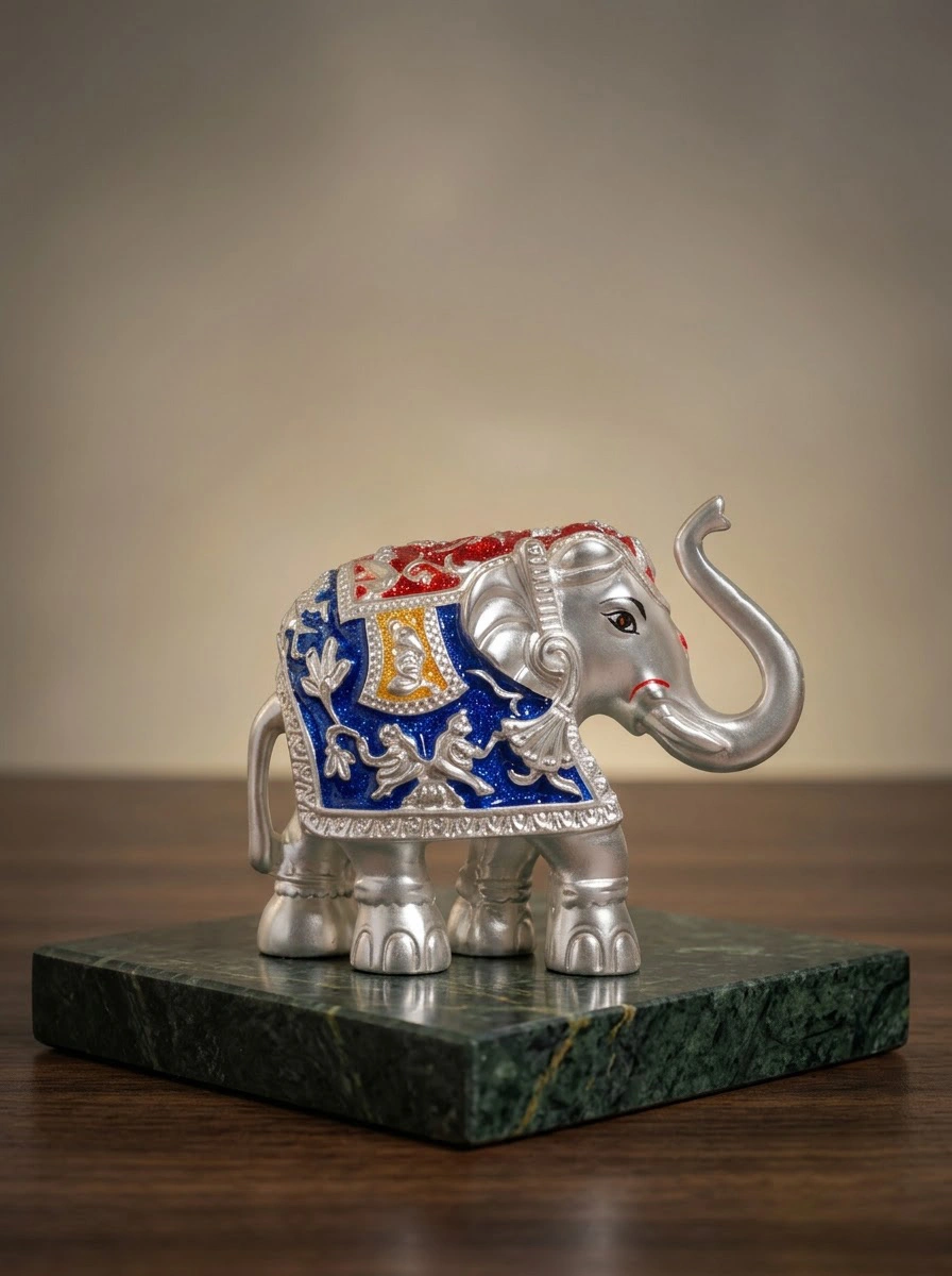 Elephant Multicolor - (Blue, Red & Yellow) Small