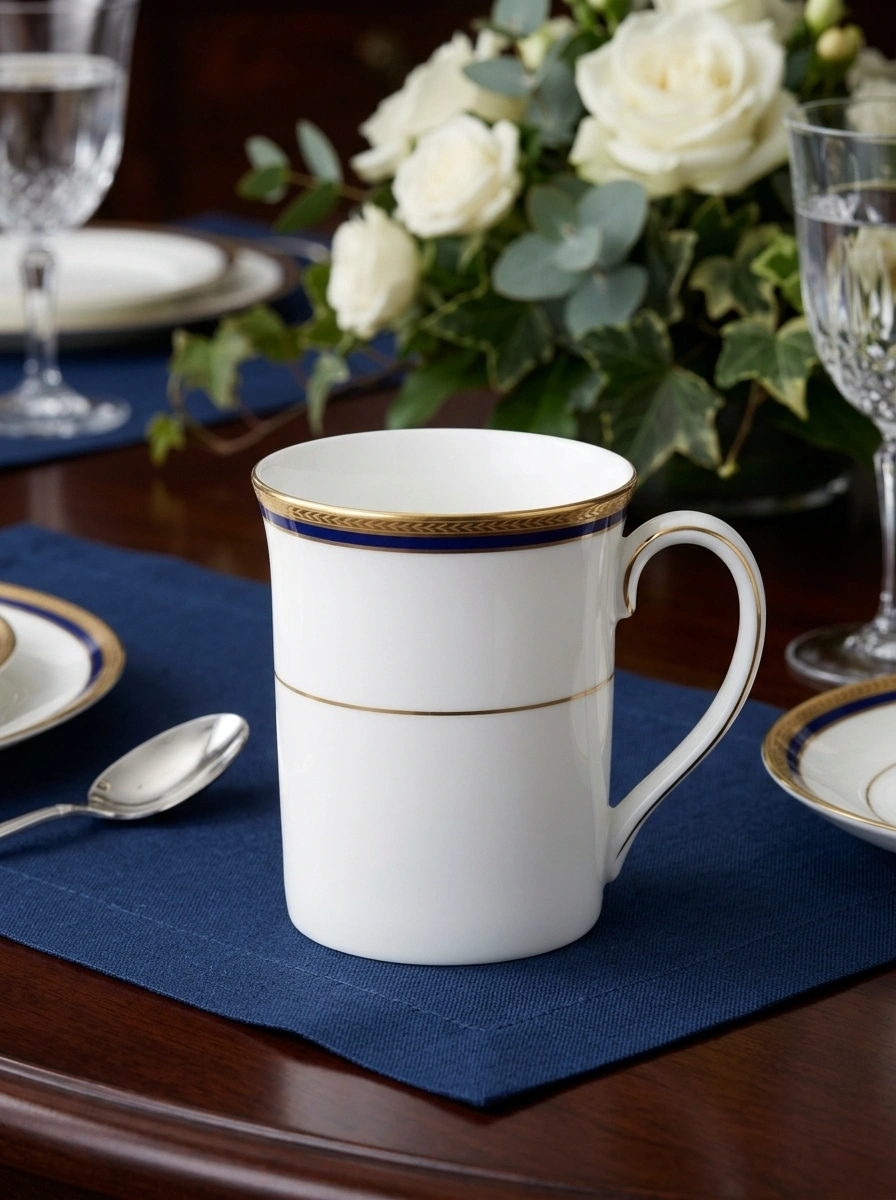 Toorak Blue Mug - White Box