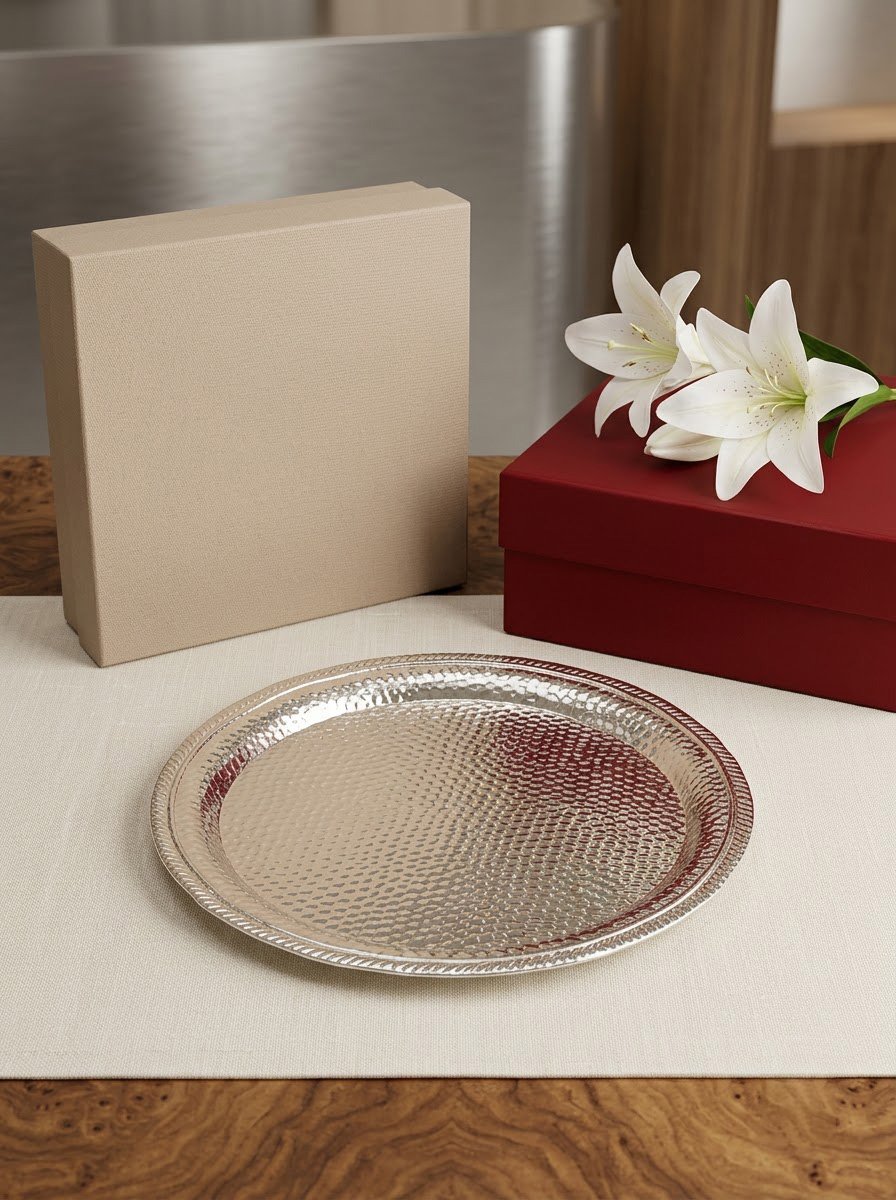 Hammered Round Tray