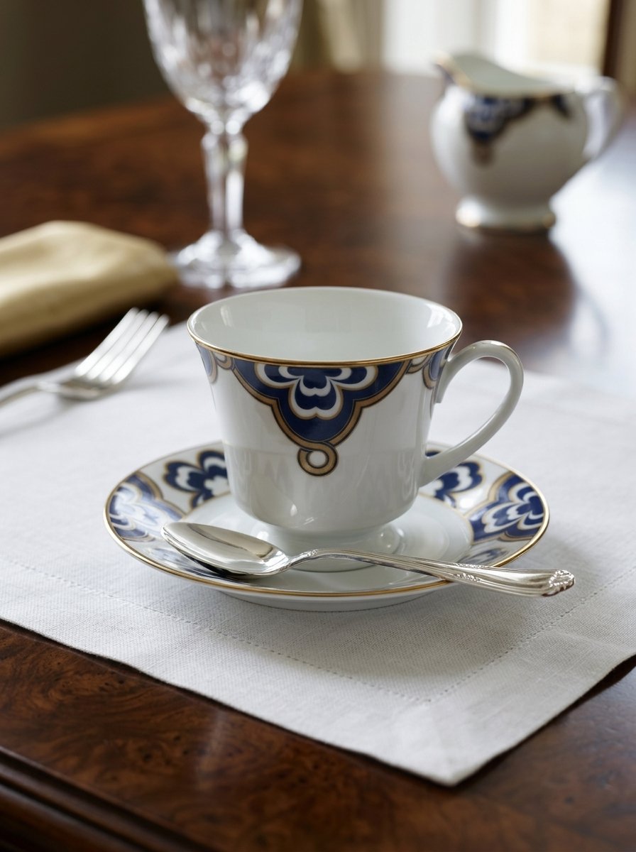 Chromatic Clover (Blueberry) Cup & Saucer