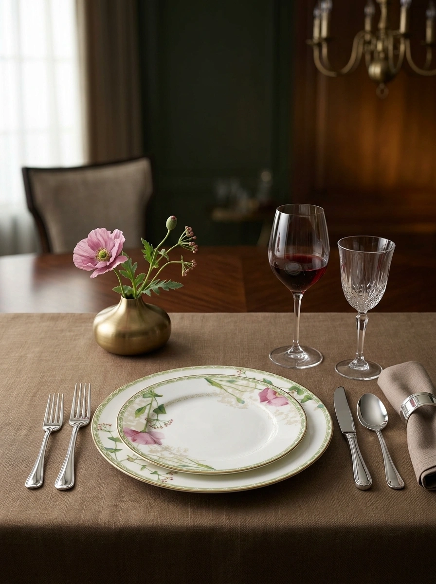 Poppy Palace Dinner Set 61 Pc