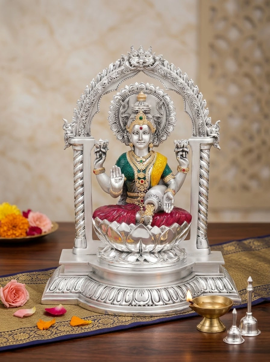 Laxmi Ji with coins