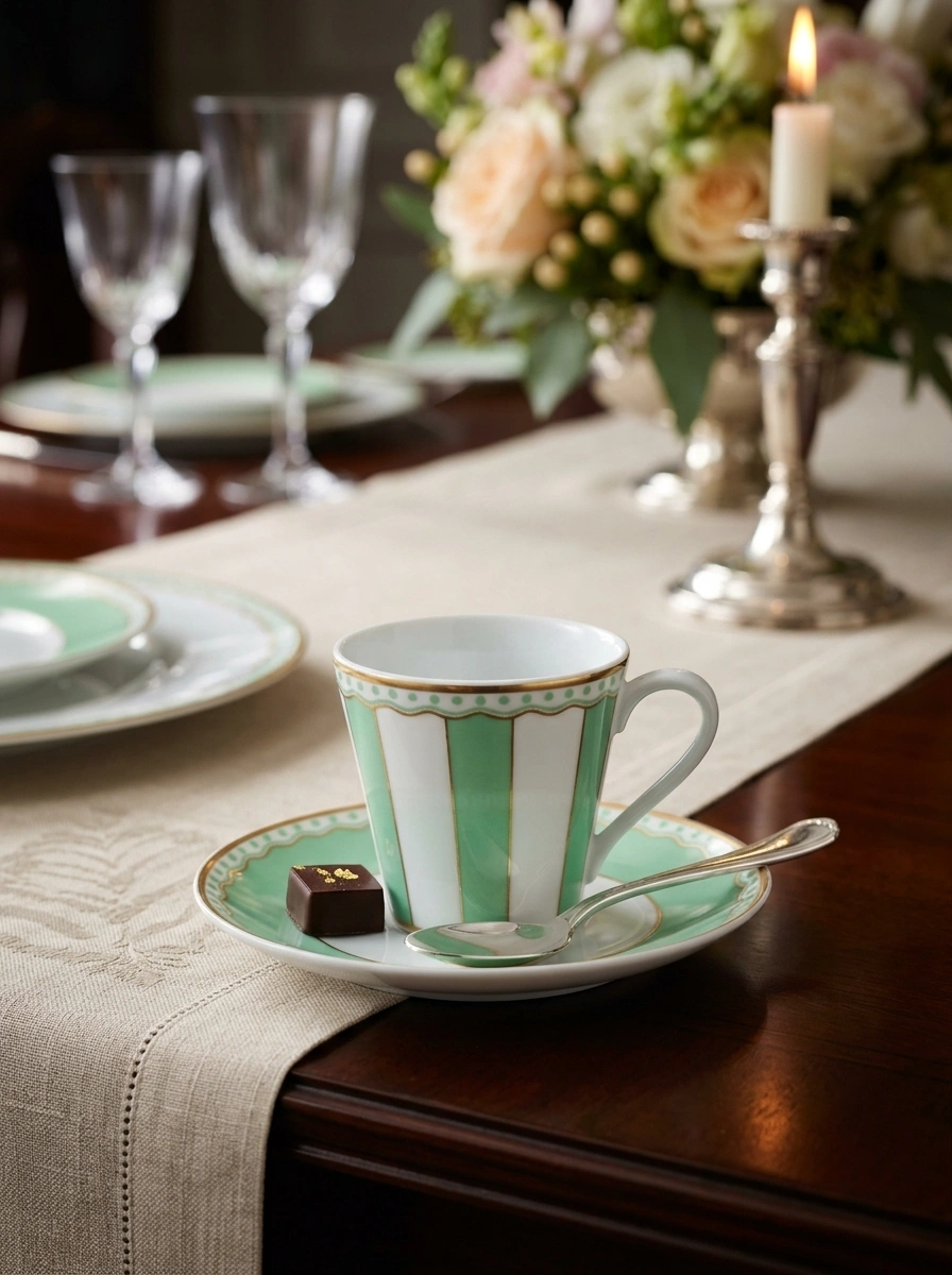 Apple Green Cup Saucer image 2