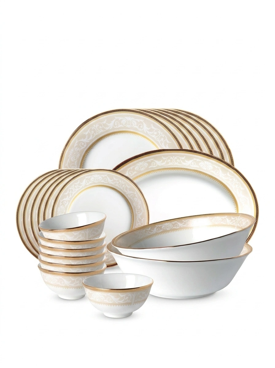 Glendoland Gold Dinner Set 21 Pc