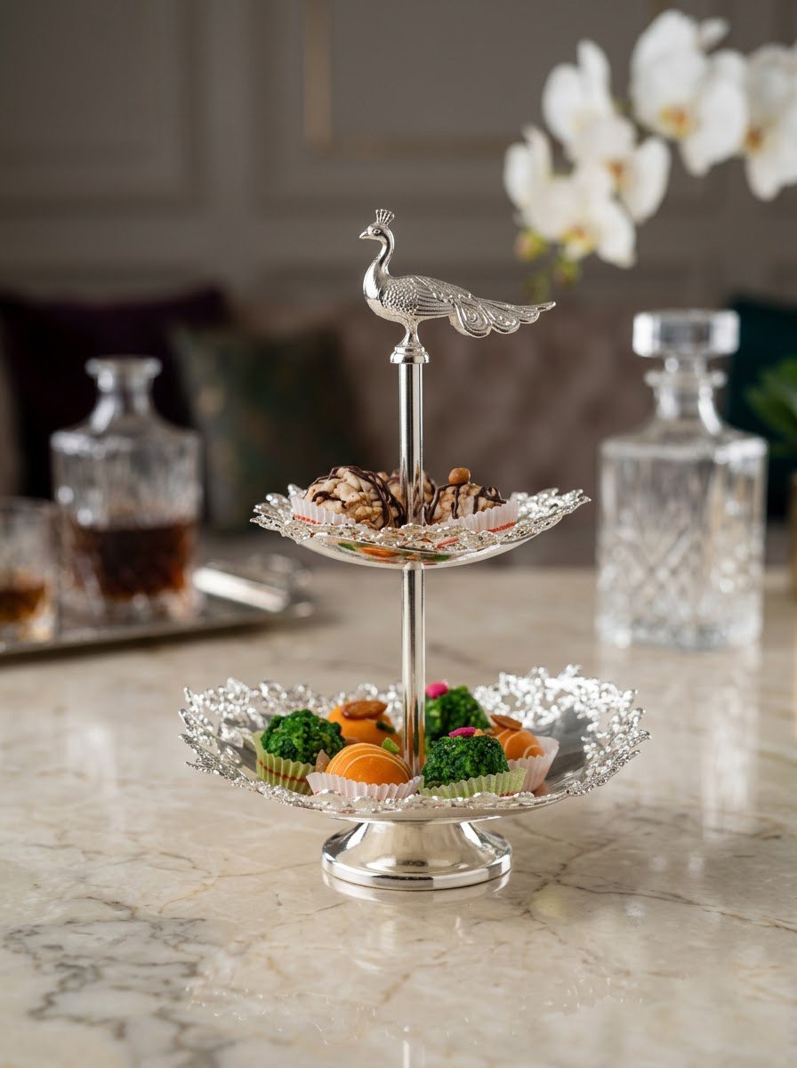 Peacock 2 Tier Platter Second