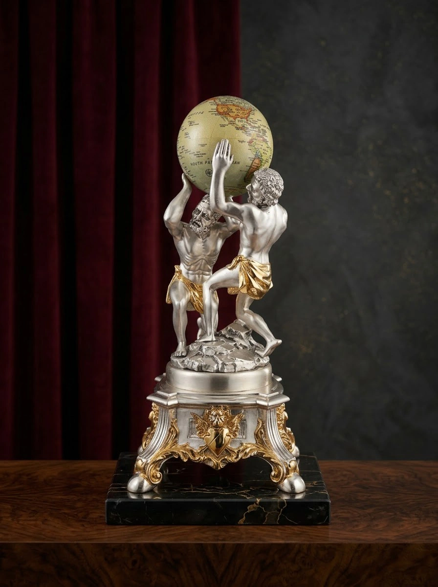 Atlas Two Man Carrying Globe