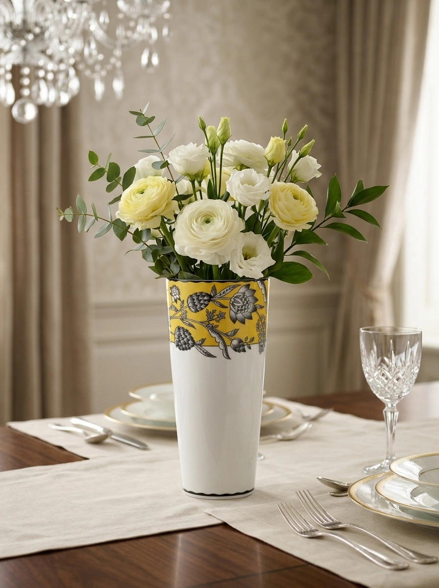Chelsea Estate Vase Yellow - With Gift Box