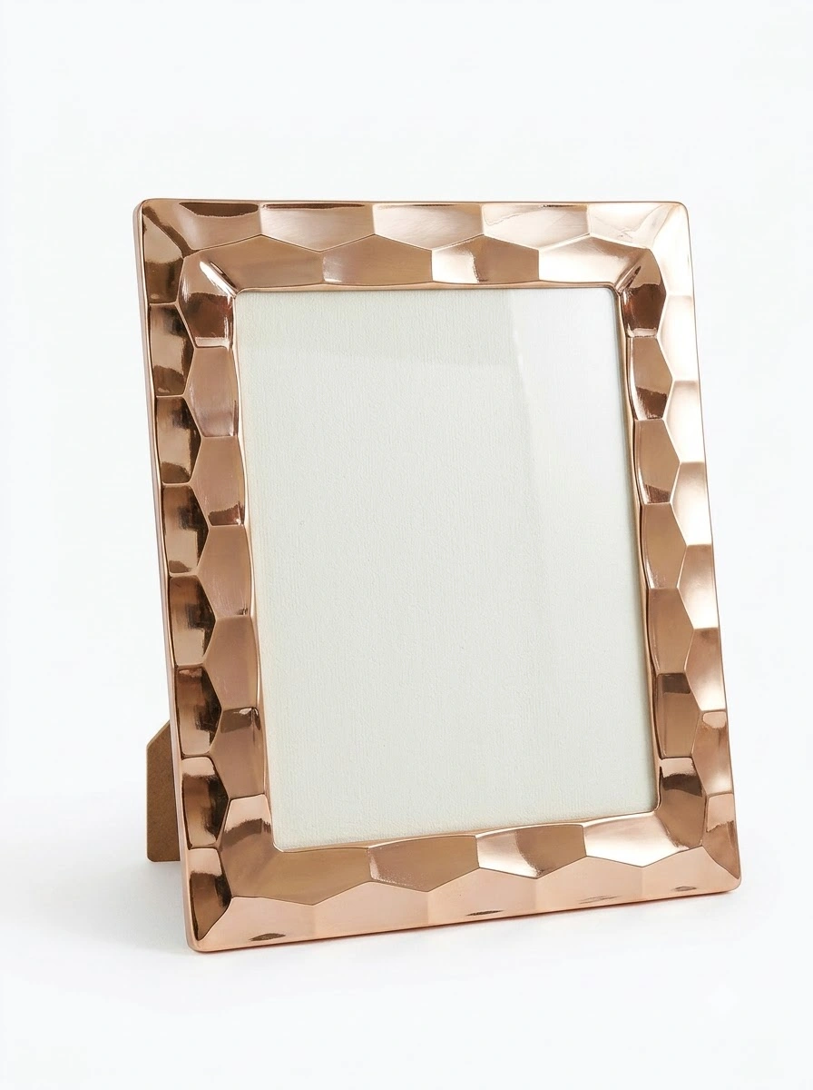 Rose Gold Finish Metal Phot Frame Small