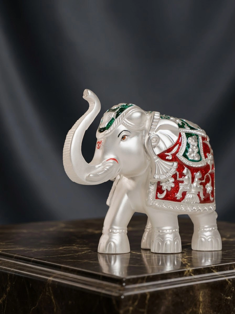 Elephant Multicolor- (Green & Red)