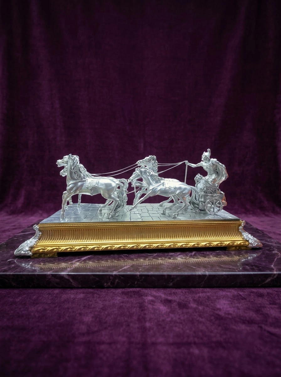 Roman Chariot- 4 Horses Big