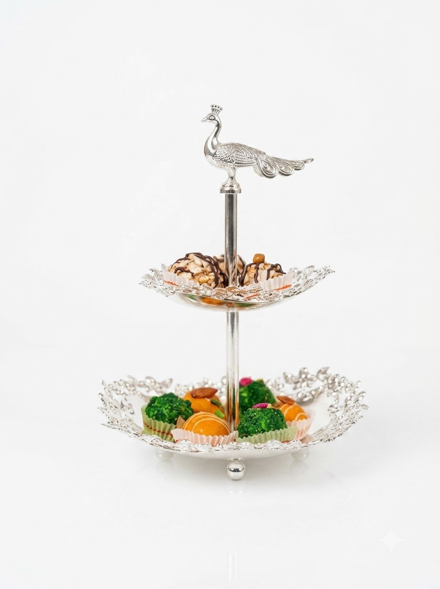 Peacock 2 Tier Platter Second
