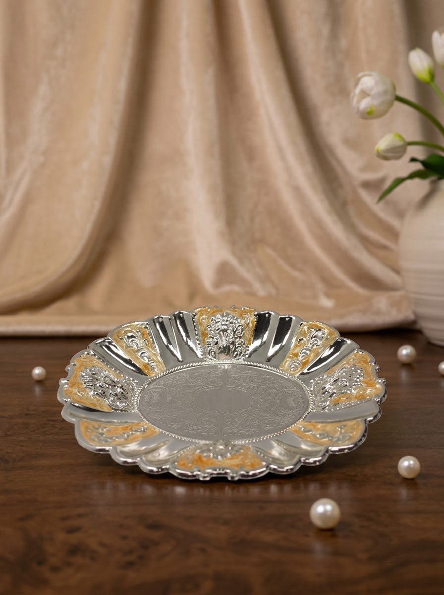 Oval Dish (Peach Enamel)