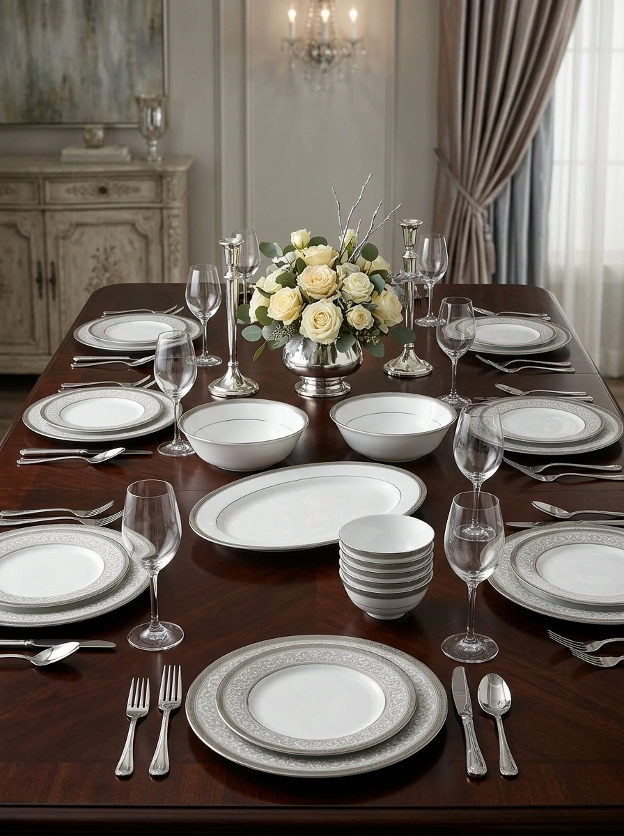 Signature Platinum Dinner Set 21 Pc