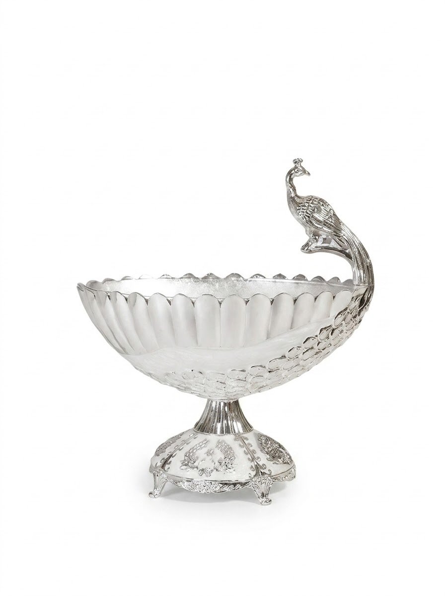 Peacock Footed Bowlcream Enamel