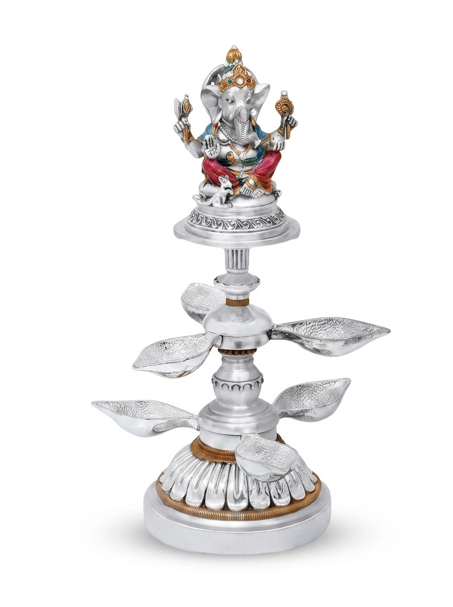 Ganesha ji with Incense Holder