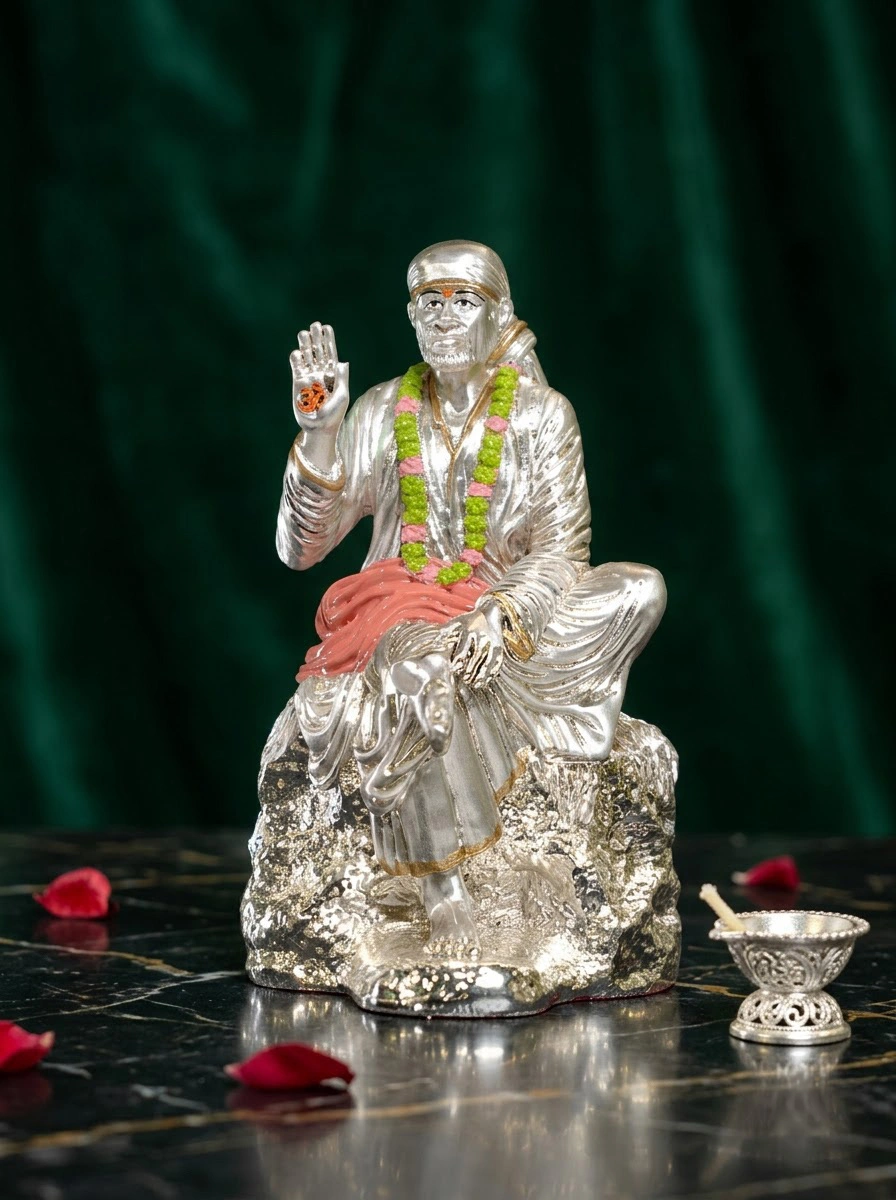 Sai Baba on Rock