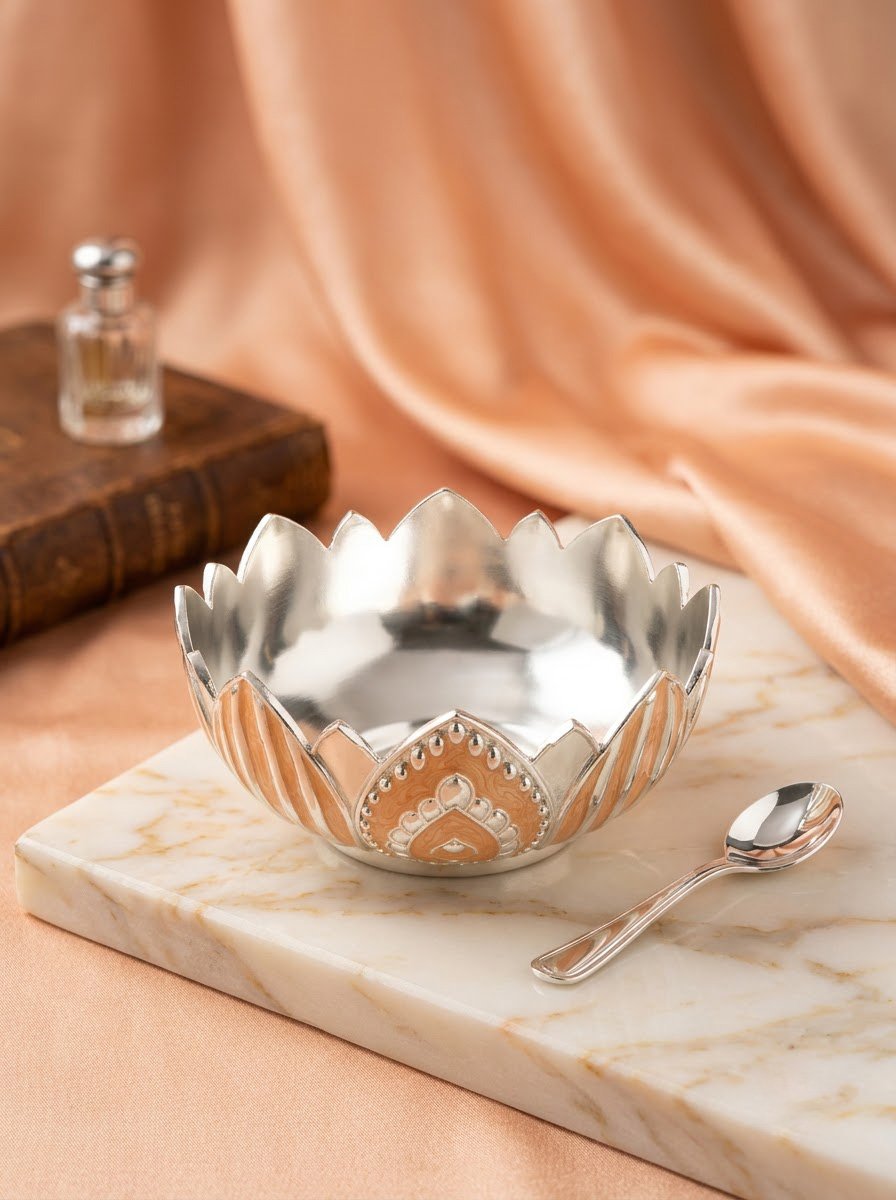 Bowl (Peach Enamel)