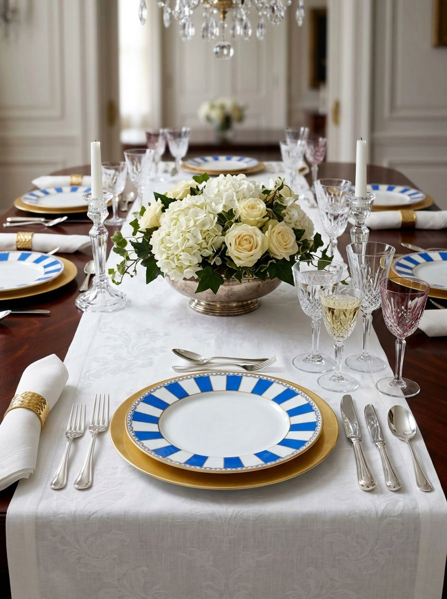 Blue Round Plate
