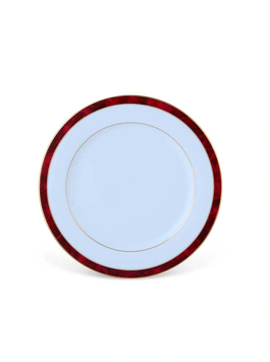 Marble Red Dinner Set 45 Pc