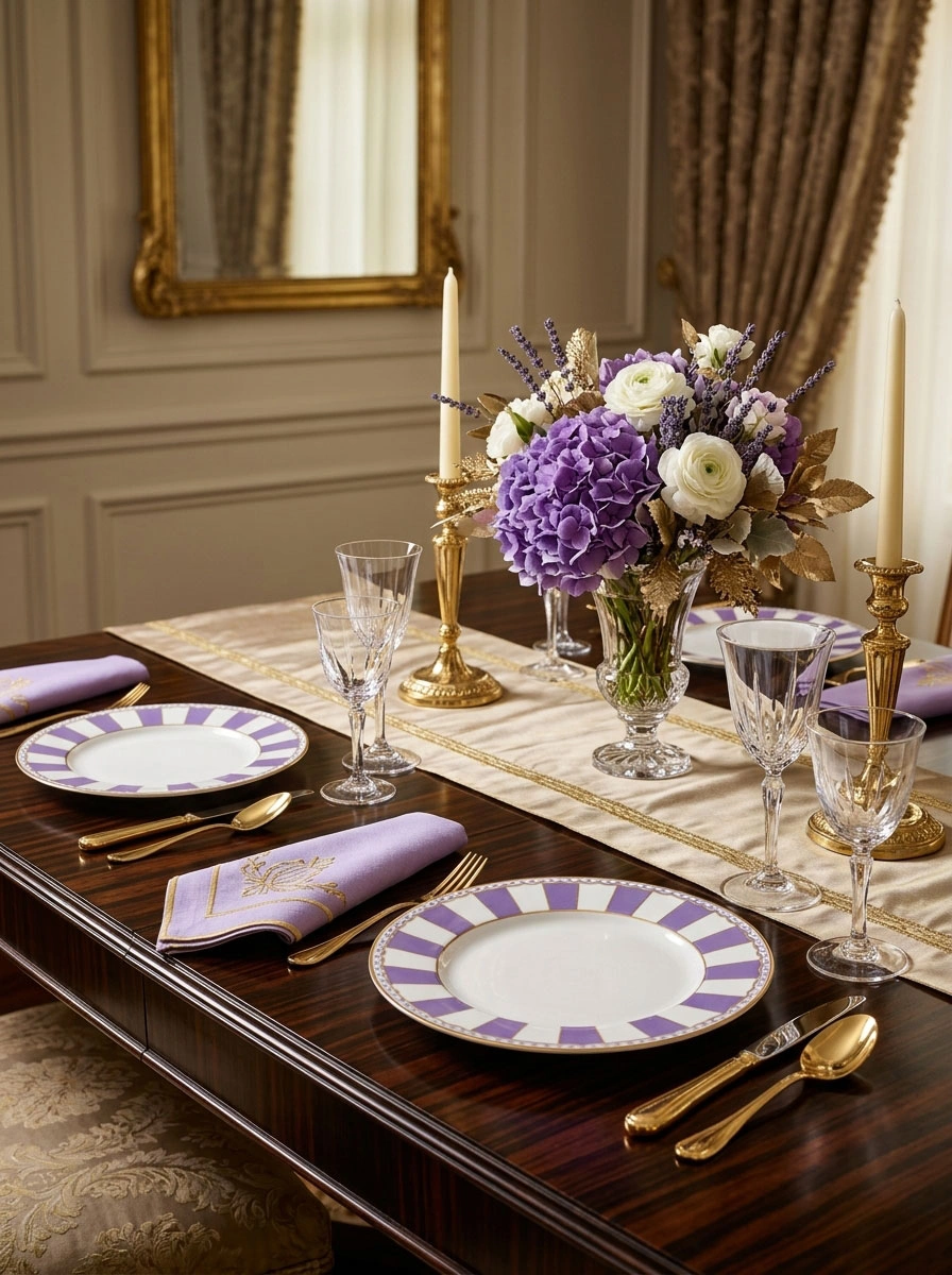 Lavender Round Plat image 2