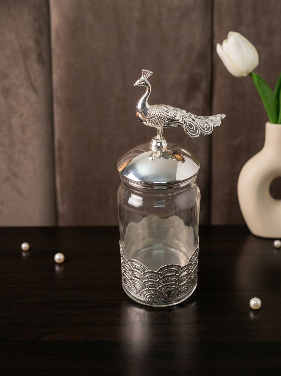 Slim Peacock Jar