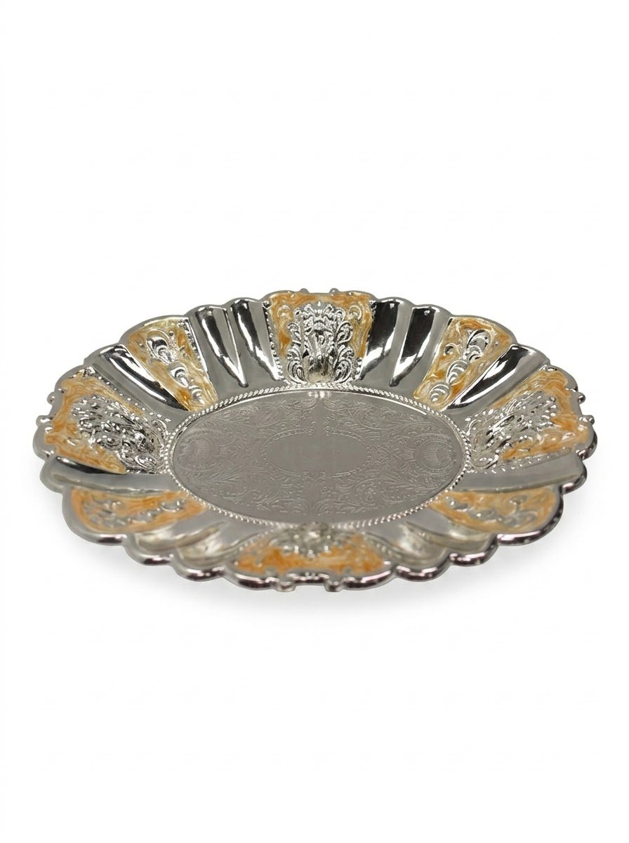 Oval Dish (Peach Enamel)