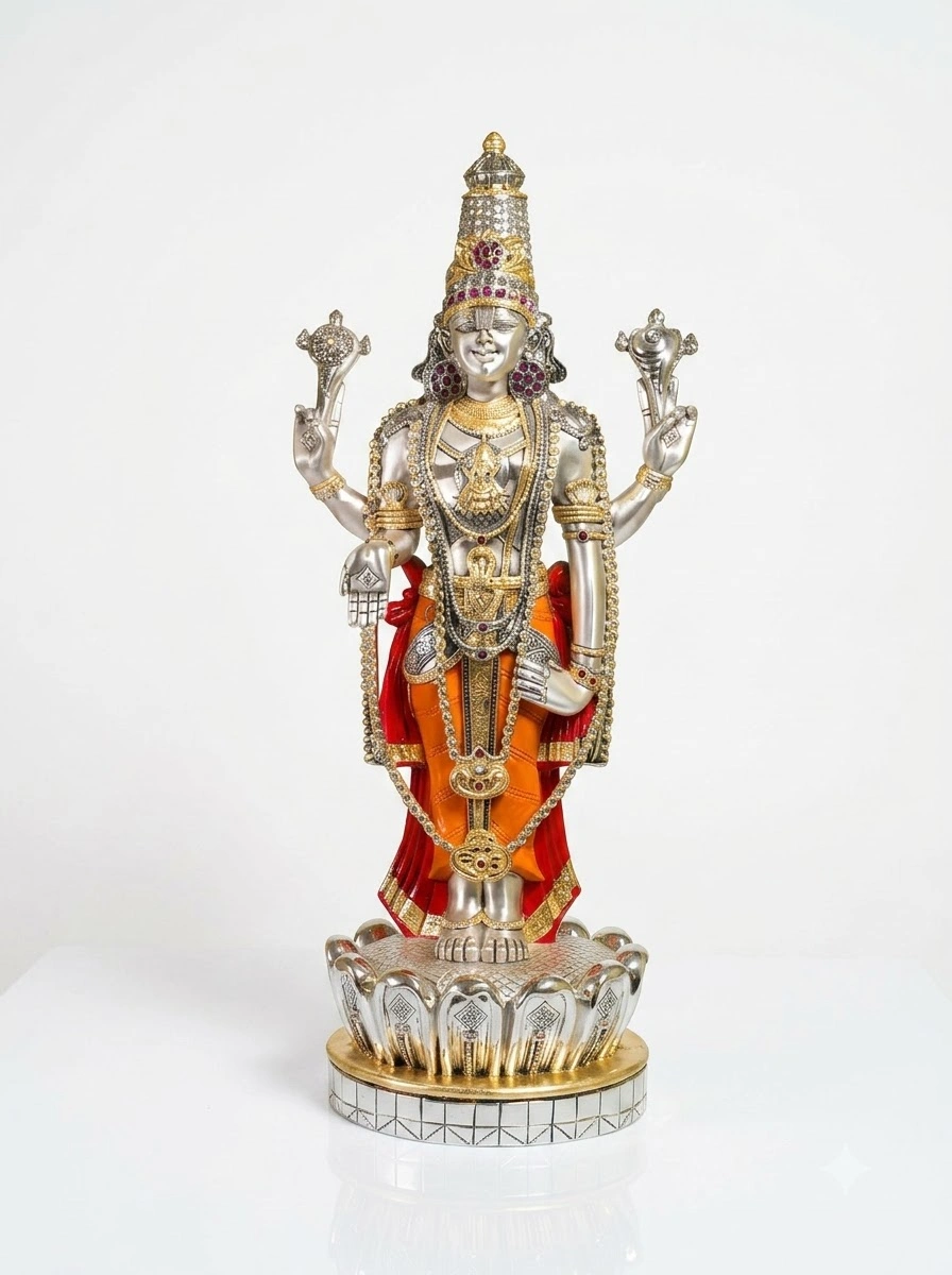 Balaji with Orange Dhoti