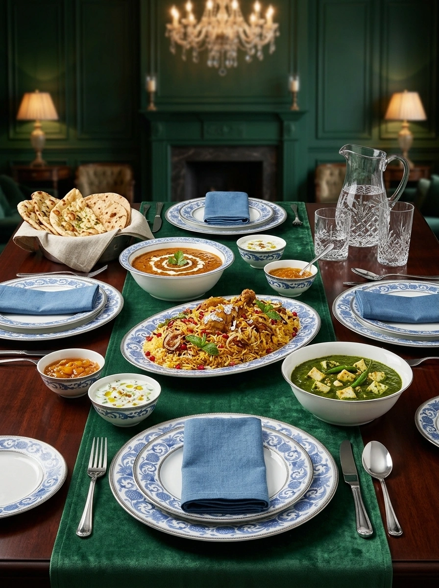 Sonnet In Blue Dinner Set 45 Pcs