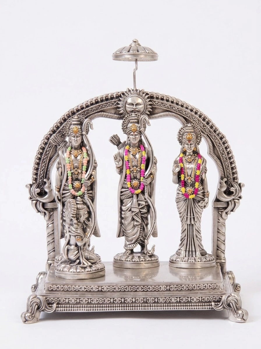 Ram Darbar with Arch Silver Antiq