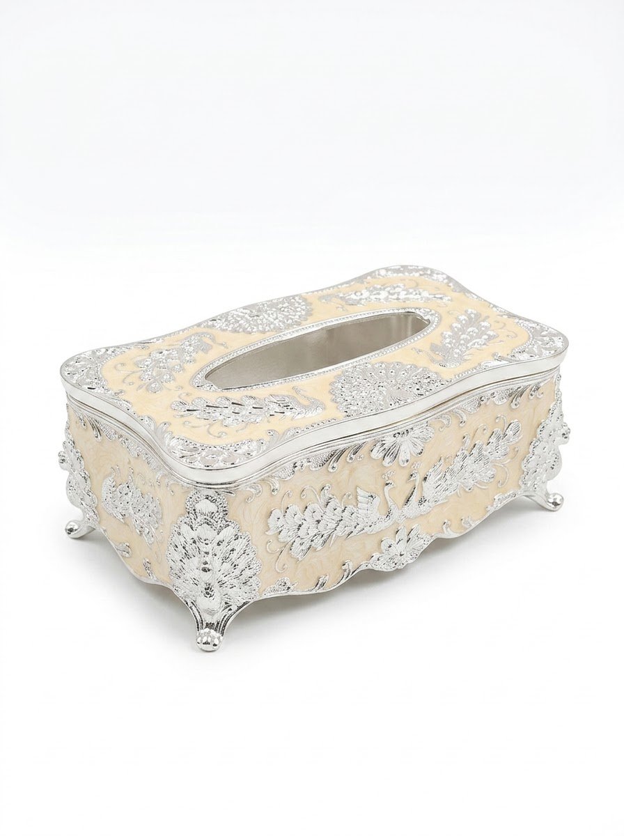 Tissue Box Cream Enamel