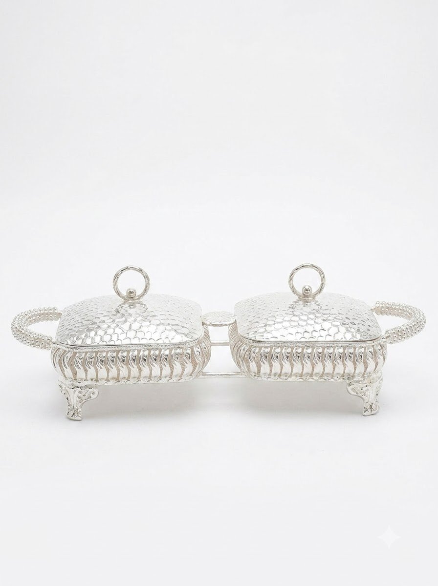 Pair of Square Basket with Handle