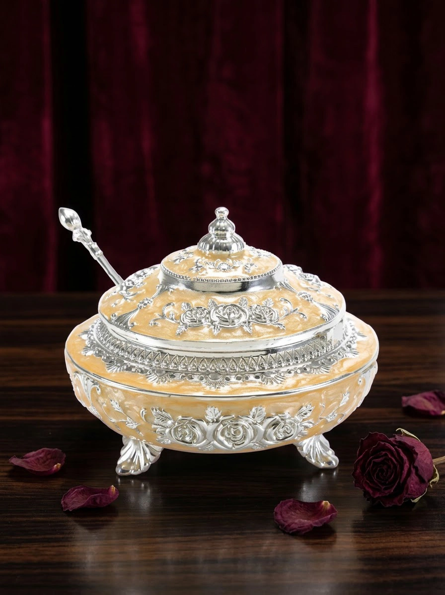 Sugar Pot Rose Enamel