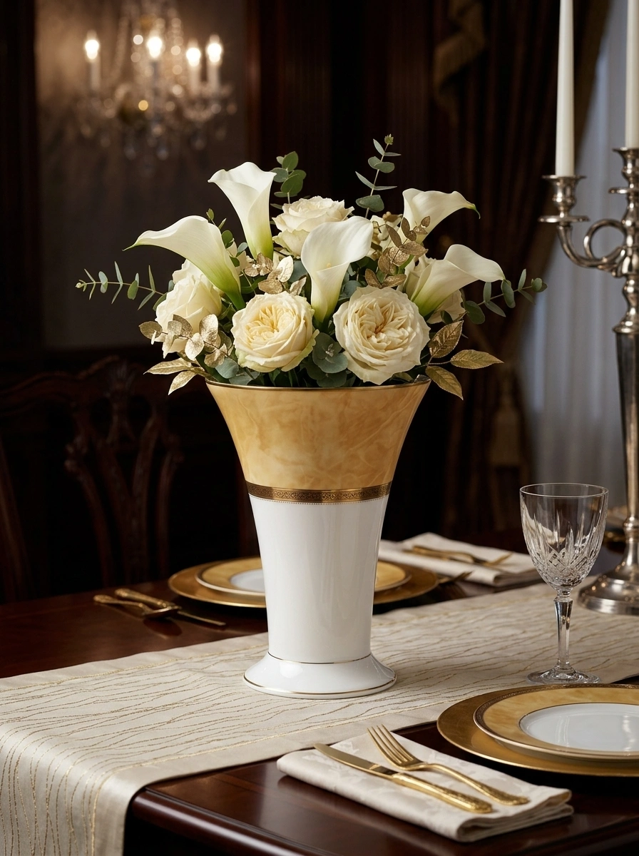 Majestic Yellow Vase 16 cm - With Gift Box